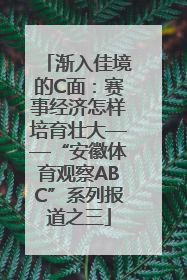 渐入佳境的C面：赛事经济怎样培育壮大——“安徽体育观察ABC”系列报道之三