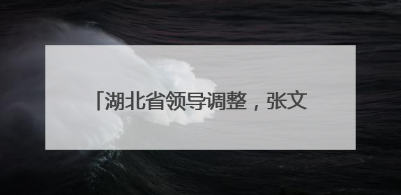 湖北省领导调整，张文兵、黎东辉同日履新