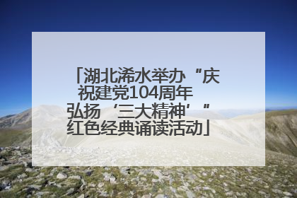 湖北浠水举办“庆祝建党104周年 弘扬‘三大精神’”红色经典诵读活动