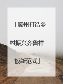 滕州打造乡村振兴齐鲁样板新范式
