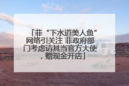 菲“下水道美人鱼”网络引关注 菲政府部门考虑请其当官方大使，赠现金开店