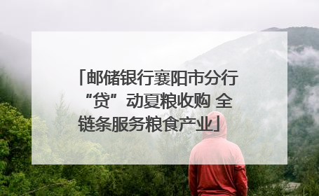 邮储银行襄阳市分行“贷”动夏粮收购 全链条服务粮食产业