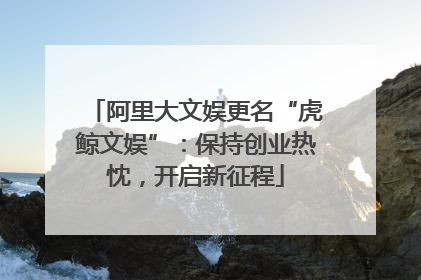 阿里大文娱更名“虎鲸文娱”：保持创业热忱，开启新征程