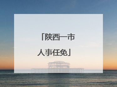 陕西一市人事任免