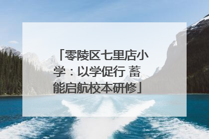 零陵区七里店小学：以学促行 蓄能启航校本研修