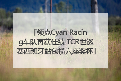 领克Cyan Racing车队再获佳绩 TCR世巡赛西班牙站包揽六座奖杯