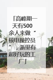 高峰期一天有500余人来做“核电操控员”，浙里有超好玩的工厂