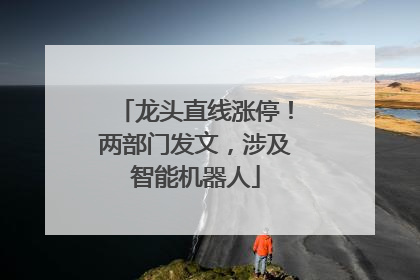 龙头直线涨停！两部门发文，涉及智能机器人