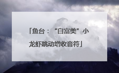 鱼台：“白富美”小龙虾跳动增收音符