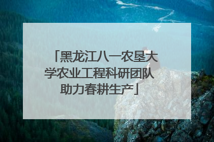 黑龙江八一农垦大学农业工程科研团队助力春耕生产