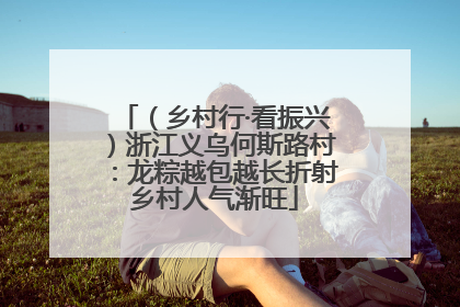 （乡村行·看振兴）浙江义乌何斯路村：龙粽越包越长折射乡村人气渐旺