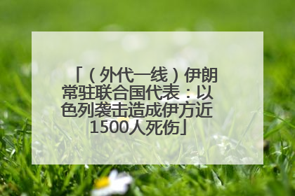 （外代一线）伊朗常驻联合国代表：以色列袭击造成伊方近1500人死伤