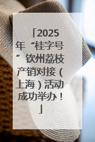 2025年“桂字号”钦州荔枝产销对接（上海）活动成功举办！