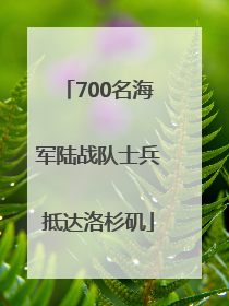 700名海军陆战队士兵抵达洛杉矶